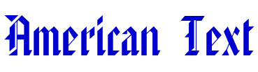 American Text 字体